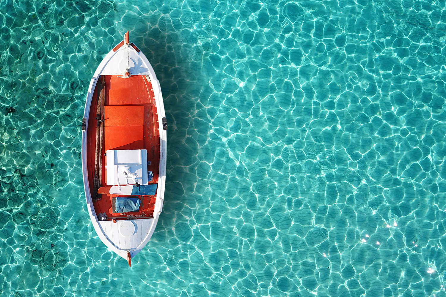 greece boat in the sea